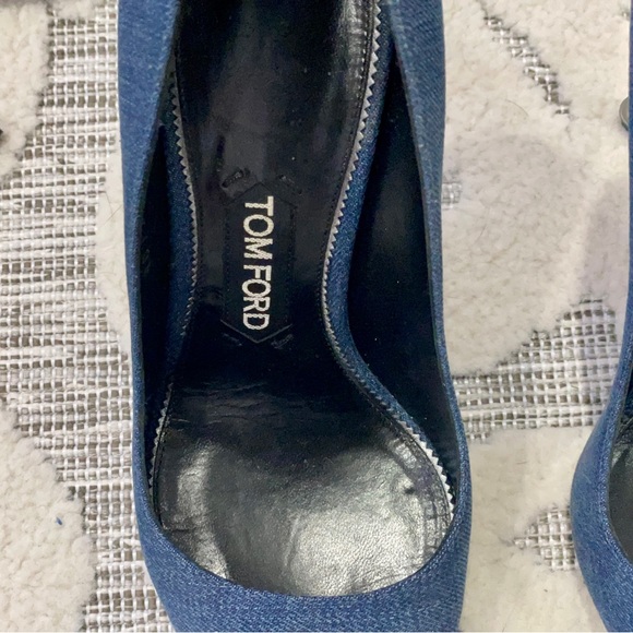 💥 TOM FORD💥 denim pin heel pump - Picture 3 of 10